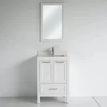 24 Inch White Selena Freestanding Bathroom Vanity