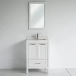 24-Inch White Selena Single Bathroom Vanity