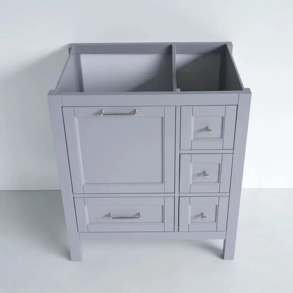 30 Inch Gray Selena Freestanding Bathroom Vanity - Image 5