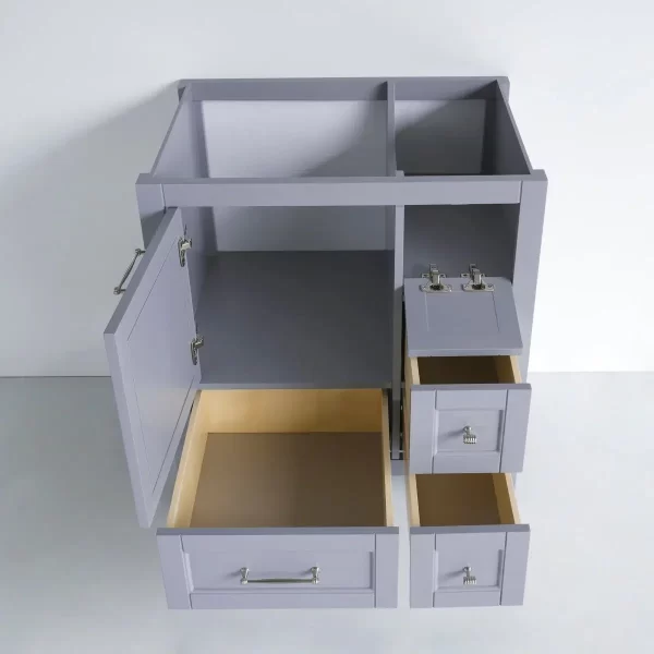 30 Inch Gray Selena Freestanding Bathroom Vanity - Image 6