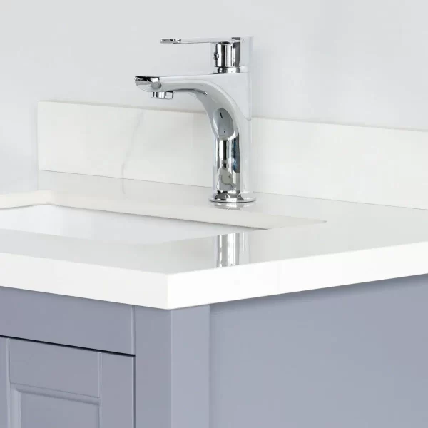 30 Inch Gray Selena Freestanding Bathroom Vanity - Image 4
