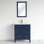 30-Inch Navy Blue Selena Single Bathroom Vanity