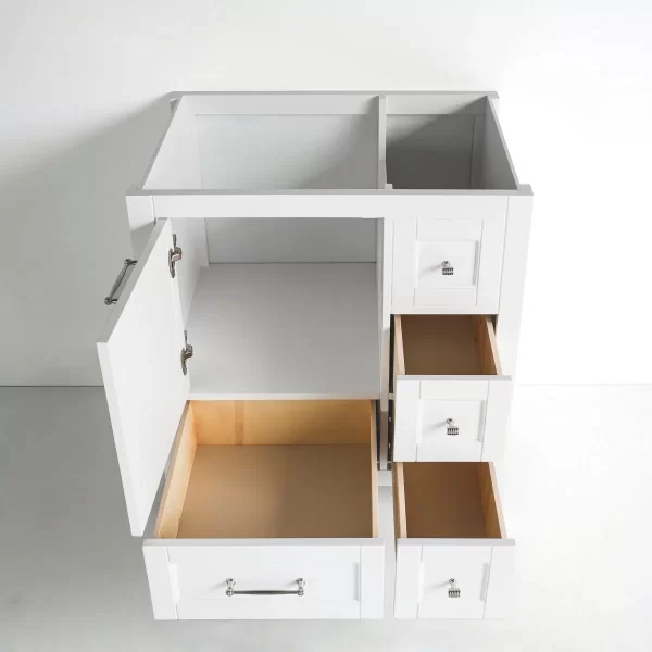 30 Inch White Selena Freestanding Bathroom Vanity - Image 5
