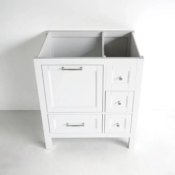 30 Inch White Selena Freestanding Bathroom Vanity - Image 4