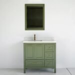 36 Inch Green Selena Single Bathroom Vanity