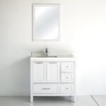 36 Inch White Selena Single Bathroom Vanity