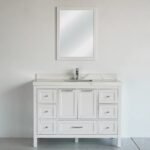 48 Inch White Selena Single Bathroom Vanity