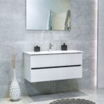 40 Inch High Gloss White Veneto Floating Bathroom Vanity
