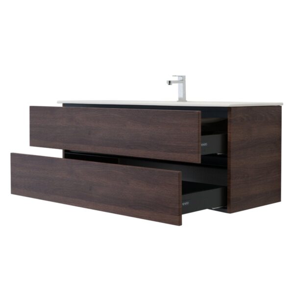 48 Inch Dark Oak Veneto Floating Bathroom Vanity - Image 6