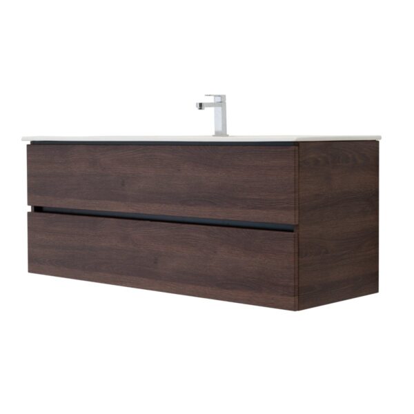 48 Inch Dark Oak Veneto Floating Bathroom Vanity - Image 5