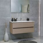 40 Inch Light Oak Veneto Floating Bathroom Vanity