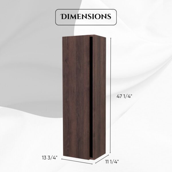 48 Inch Dark Oak Veneto Floating Bathroom Vanity - Image 15